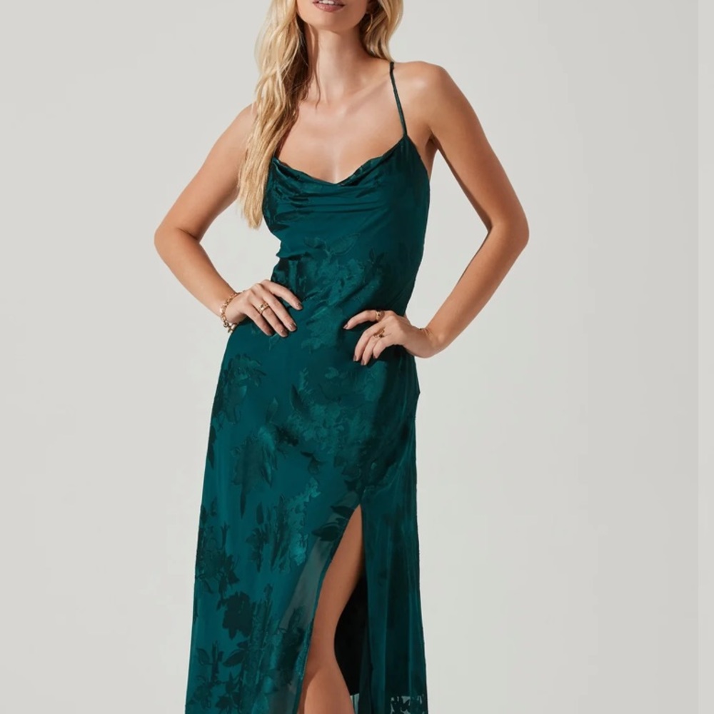 Gaia Burnout Floral Midi Dress